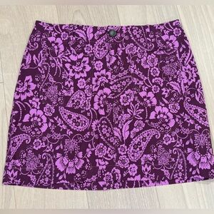 NWT Maeve by Anthropologie The Colette Purple Paisley Skirt- XL